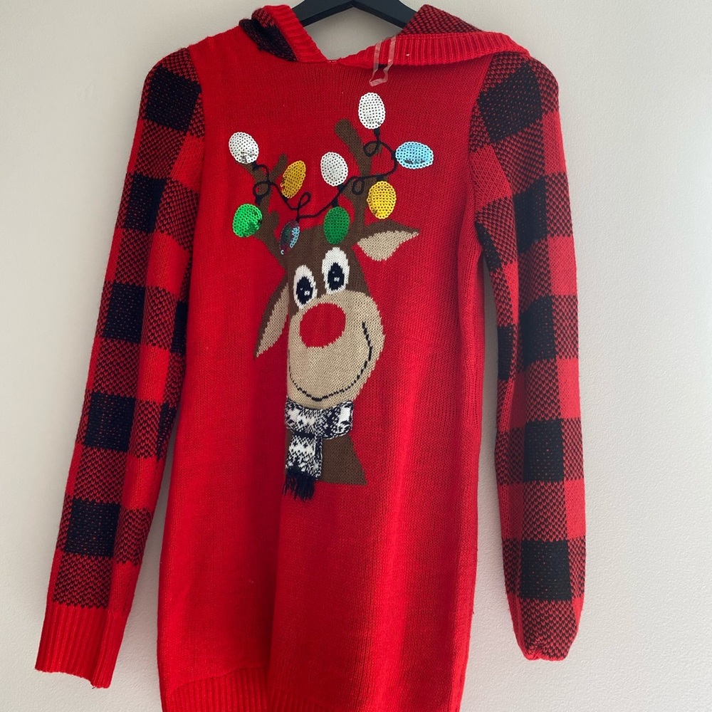 Christmas Sweater Dress Small